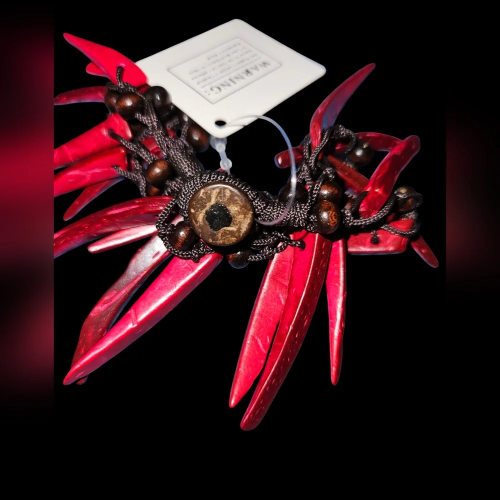 Red Statement Bracelet - Picture 3 of 4